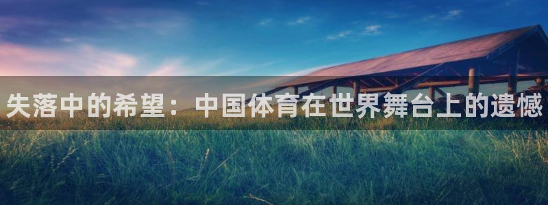 3377体育官方正版app集团官网网址：失落中的希望