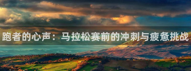3377体育官方正版app五金厂：跑者的心声：马拉松赛前的冲