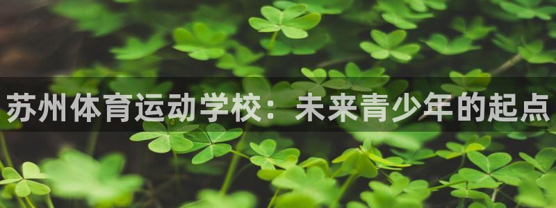 3377体育官网下载：苏州体育运动学校：未来青少年的