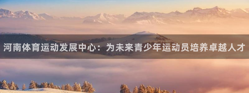 3377体育官网下载是干嘛的公司：河南体育运动发展中心：为未